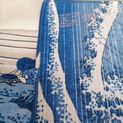 Furoshiki 50cm Hokusai "Pescatore"