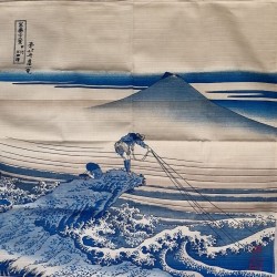 Furoshiki 50cm Hokusai "Fisherman"