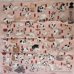 Furoshiki 50cm Gatti di Kuniyoshi