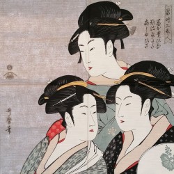Furoshiki 50cm Three beauties