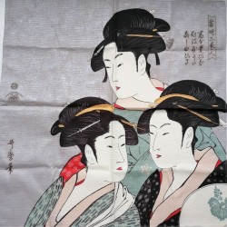 Furoshiki 50cm Tre Belle Donne di Utamaro