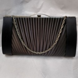 Black silk satin Bag