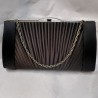 Black silk satin Bag