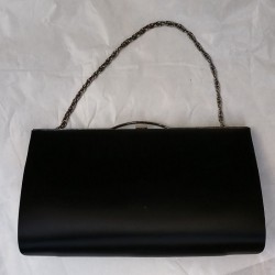 Black silk satin Bag