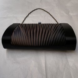 Black silk satin Bag