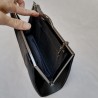 Black silk satin Bag