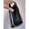 Black silk satin Bag