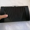 Black silk satin Bag