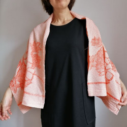 Stola shibori arancino