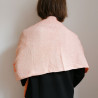 Shibori stole pale-orange