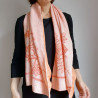 Shibori stole pale-orange