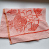 Shibori stole pale-orange