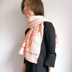 Stola shibori arancino