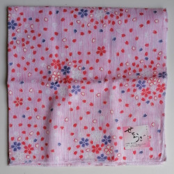 Fazzoletto garza Ciliegio striscia