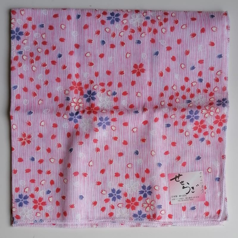 Handkerchief Cherry on stripe