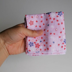 Fazzoletto garza Ciliegio striscia