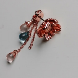 Earrings Peony
