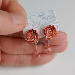 Earrings Peony