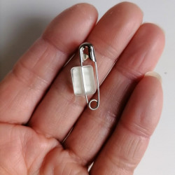 Safety pin with double-sided tape