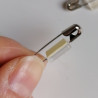 Safety pin with double-sided tape