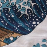 Furoshiki 100cm Big waves of Hokusai