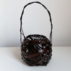 Bamboo flower basket vase