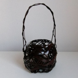 Bamboo flower basket vase