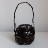 Bamboo flower basket vase