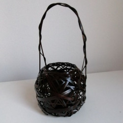 Bamboo flower basket vase
