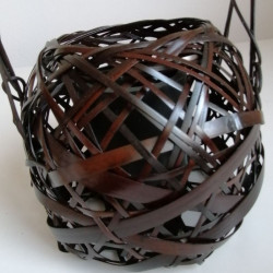 Bamboo flower basket vase
