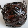 Bamboo flower basket vase