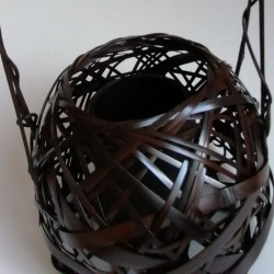 Bamboo flower basket vase