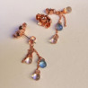 Earrings Peony