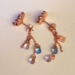 Earrings Peony