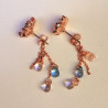 Earrings Peony