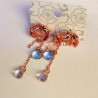 Earrings Peony