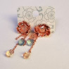 Earrings Peony