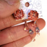 Earrings Peony