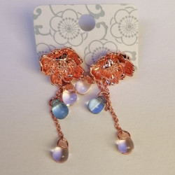 Earrings Peony