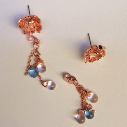 Earrings Peony