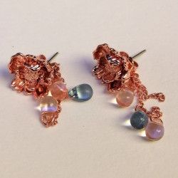 Earrings Peony