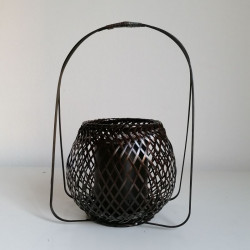 Ceste-vaso in bambù largo