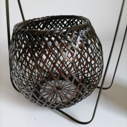 Ceste-vaso in bambù largo