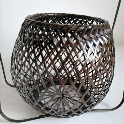 Ceste-vaso in bambù largo