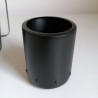 Bamboo flower basket vase wide