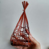 Bamboo flower basket vase- small