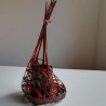 Bamboo flower basket vase- small