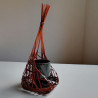 Bamboo flower basket vase- small
