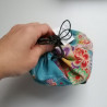 Kinchaku basket bag mini- blue