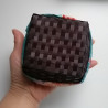 Kinchaku basket bag mini- blue